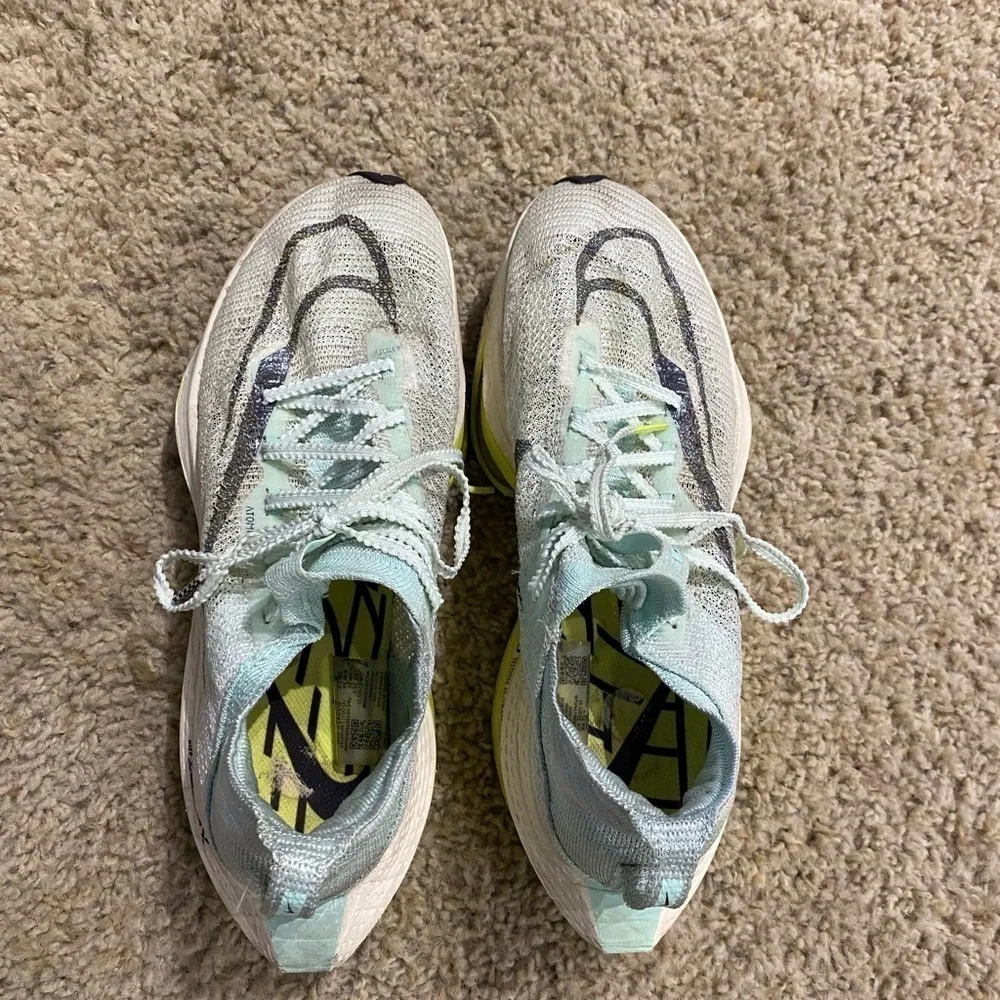 Nike Women’s Air Zoom Alphafly Next% 2 Atomknit Sneakers Teal Size 8 Athletic
